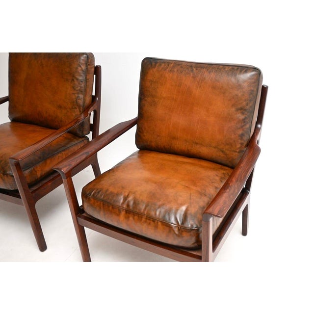 Vintage Scandinavian Chairs by Frederik Kayser from Vatne Lenestolfabrikk, 1960, Set of 2 For Sale - Image 11 of 16