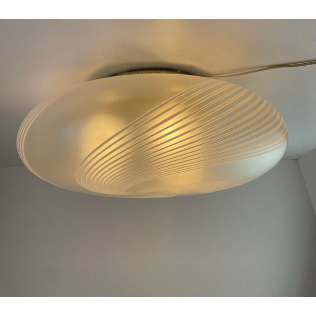 Glass Murano Glass Ceiling Lamp, 1980s For Sale - Image 7 of 15