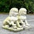 Add a bold and protective touch to your outdoor space with this pair of vintage cast concrete Foo Dogs. Standing at an...