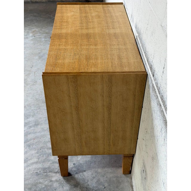 Oak Two-Door Storage Cabinet With Reeded Detail Mid-Century Modern 1970s For Sale In Los Angeles - Image 6 of 11