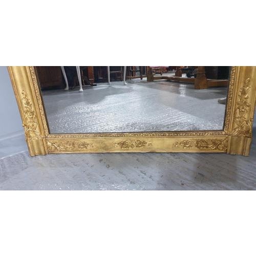 English Gilt Overmantle Mirror For Sale - Image 12 of 14