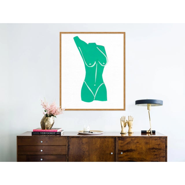 Contemporary Fair Lady 6 by Virginia Chamlee in Gold Framed Paper, Medium Art Print For Sale - Image 3 of 4