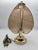 Vintage Star Light Brass Petal Table Lamp with Tinted Glass Shades, 1970s, in Very Good conditions. Designed 1970 to 1979...