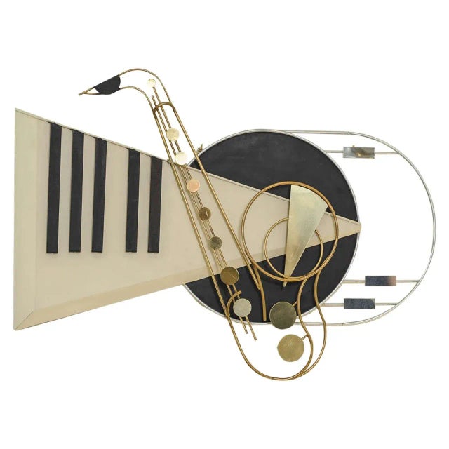 The Piano Wall-Mounted Sculptural Piece by Curtis Jeré, 1994 For Sale - Image 10 of 10