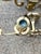 1970s French Fleur-De-Lis Pair of Wall Sconce Mounted Brass 4-Arm Candle Holders For Sale - Image 10 of 12