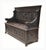 English Monks Bench in Carved Oak, 1880 For Sale