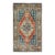 Vintage Turkish Oushak Rug in Blue, Terracotta, Light Brown and Camel 7'6 X 12 For Sale