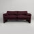 Italian Modern Burgundy Fabric Sofa by Vico Magistretti for Cassina, 1960s For Sale - Image 6 of 12
