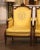 French 19th Century French Louis XVI Walnut Bergères With Carved Eagle Crest For Sale - Image 3 of 12