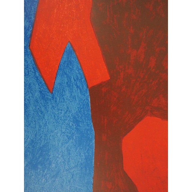 Serge Poliakoff, Composition bleue et rouge, Lithograph For Sale - Image 4 of 5