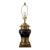 Vintage Chapman Bronze and Black Enamel Porcelain Table Lamp For Sale