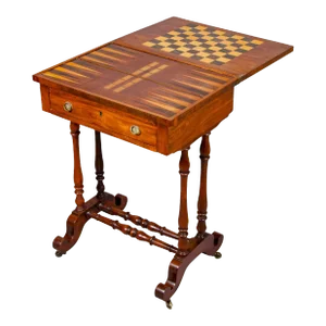 Late Regency Mahogany Games Table