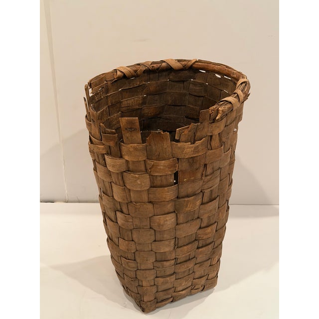 Monumental Woven Antique Basket For Sale - Image 4 of 15