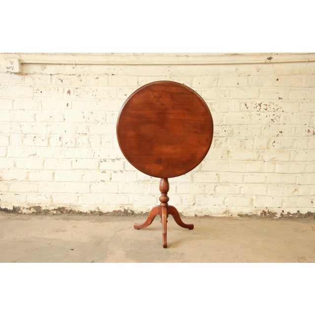 Stickley Brothers Quaint American Mahogany Tilt Top Side Table Chairish