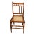 Wood 1920's Victorian American Chestnut Cane Seat Side Desk Chair For Sale - Image 7 of 17