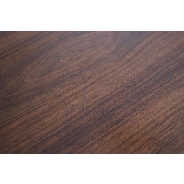 Wood Large Vintage Dining Table in Walnut by Florence Knoll Bassett for Knoll International, 1960s For Sale - Image 7 of 8