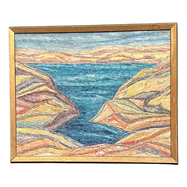 Alvar Andersson, Sea View, 1950s, Oil on Canvas, Framed For Sale