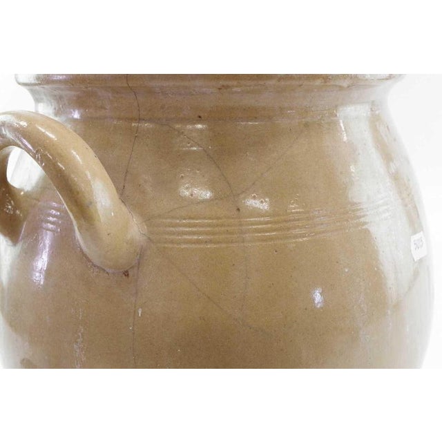 Antique Swedish Light Beige Stoneware Vase by Höganäs For Sale - Image 4 of 6