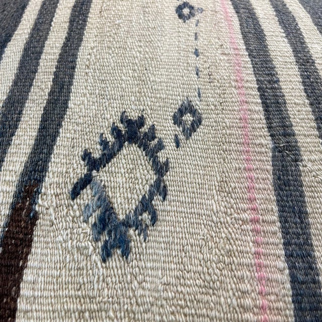 Vintage Turkish Kilim Bench Cushion Cover For Sale - Image 3 of 11