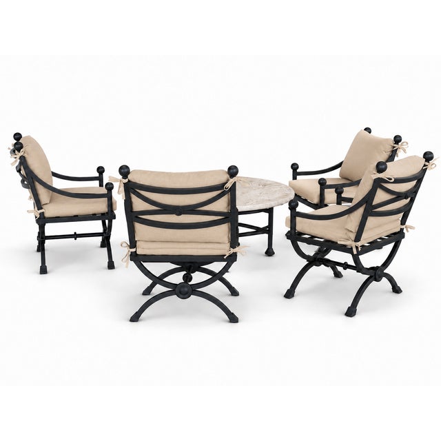 2000 - 2009 Kreiss Mykonos Patio Lounge Chairs Set of 4 For Sale - Image 5 of 5