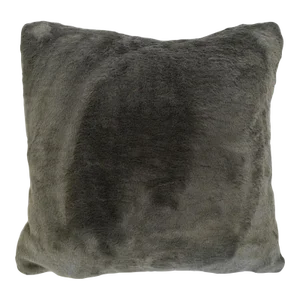 Grey Rabbit Faux Fur Pillow