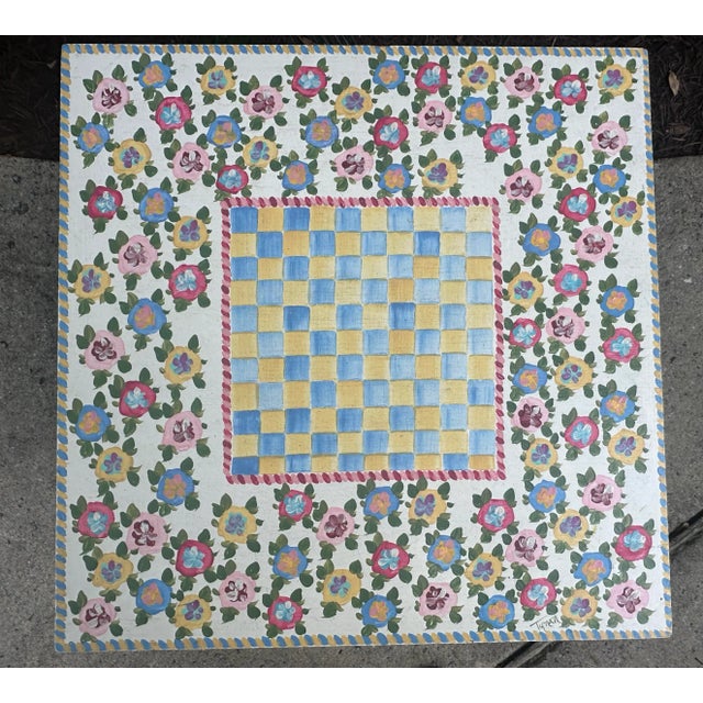 Mackenzie Childs Style Petite 3 Drawer Nightstand For Sale - Image 12 of 12