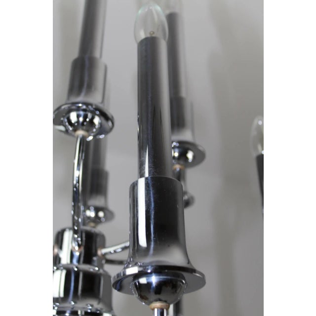 Material chrome-plated brass, 12 frames E14. European Plug (up to 250V).The wiring of this item may be original and might...