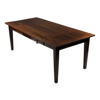 Farmhouse Dining Table in Teak For Sale