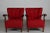 Here is a pair of Art Deco easy- and lounge chairs in Viggo Boesen style from the 1930-1940's. They are made with wavy...