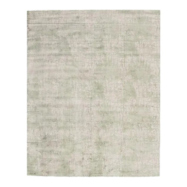 2020s Light Green Modern Rug For Sale