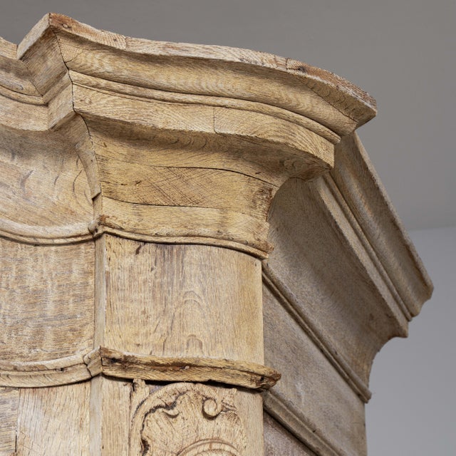 Louis XV Oak Wardrobe, Rococo Style, France, Early 19th Century For Sale - Image 9 of 15