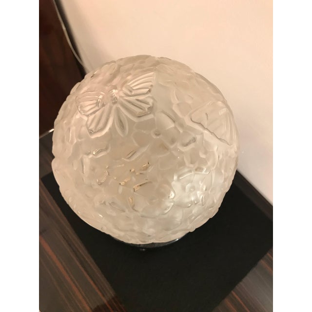 Silver French Art Deco Table Lamps With Butterfly Motif - a Pair For Sale - Image 8 of 12