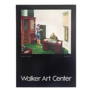 Vintage Edward Hopper "Night Office, 1940" Walker Art Center Exhibition Poster