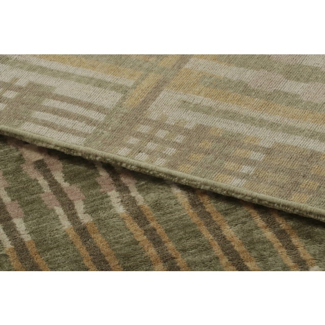 Textile Contemporary Art Deco Style Rug, Geometric Design by Rug & Kilim, India For Sale - Image 7 of 9