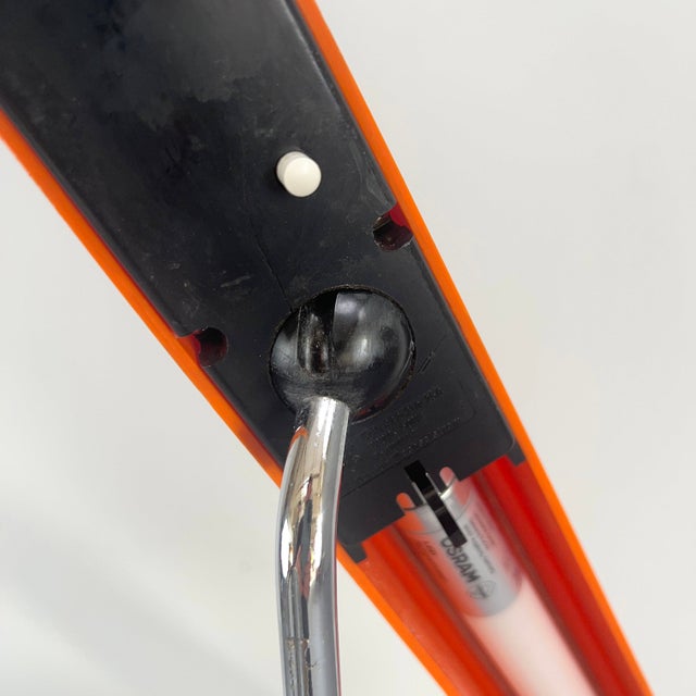 Orange Functional Orange Floor Lamp by Aeg, Germany, 1970s For Sale - Image 8 of 10