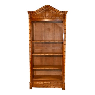 19th Century French Bird's Eye Maple and Cherry Bookcase For Sale