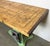 Industrial Green Cast Iron Table, 1960s For Sale - Image 6 of 18