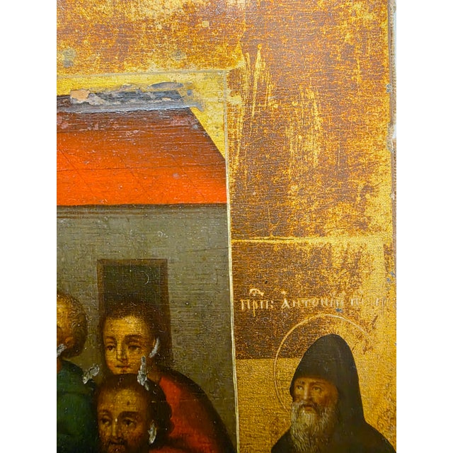 Icon " the Dormition of Mary " Ca. 1870 For Sale - Image 11 of 11