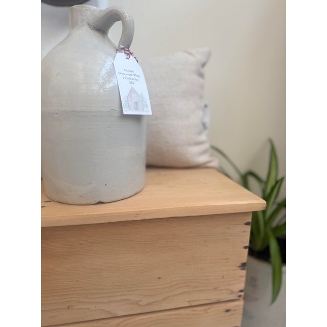 Antique Scrubbed Pine Chest For Sale - Image 9 of 12