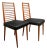 Set of 2 Chairs in Hardwood & Leather, Joaquim Tenreiro, 1950s - Lot 337A For Sale