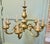 1980s Large French Gothic Style Gilded Brass Chandelier, 1980s For Sale - Image 5 of 9