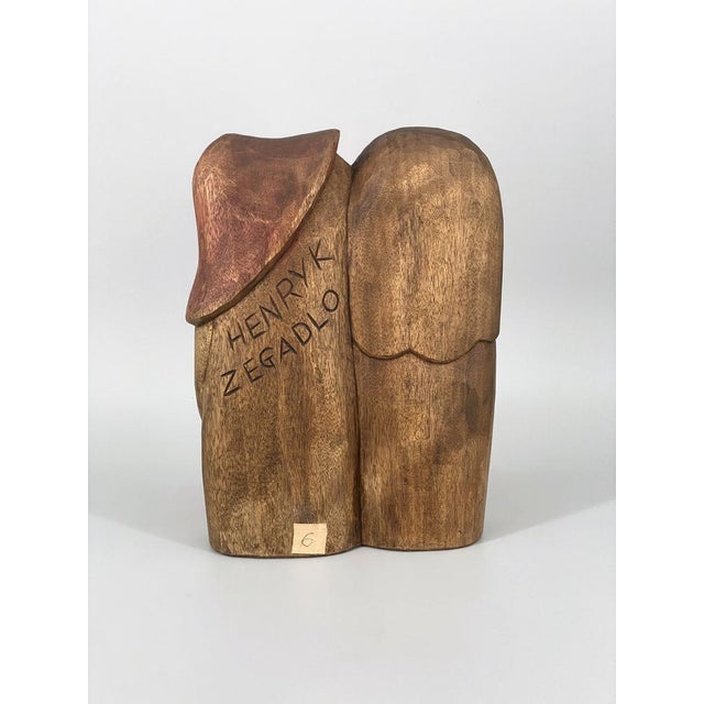 Henryk Zegadlo, Lovers, 1980s, Wood For Sale - Image 6 of 11