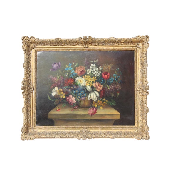 20th Century Italian Floral Painting For Sale