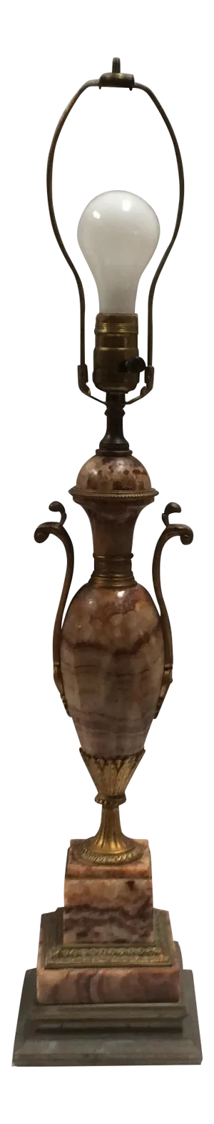 Stone & Bronze Urn Form Lamp Base