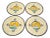 Late 20th Century Corso Dei Fiori “Casolare” Italian Hand-Painted Maiolica Dinner Plates, Set of Four For Sale