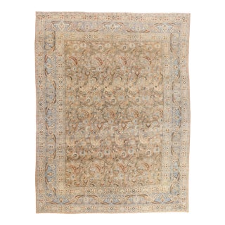 Antique Persian Mashhad Rug, 10'03 X 13'05 For Sale