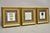 Vintage Artistic Innovations Gold Framed Wall Art Print "Plate and Cups" - 3 Pc Set. Item features ornate gold frames,...