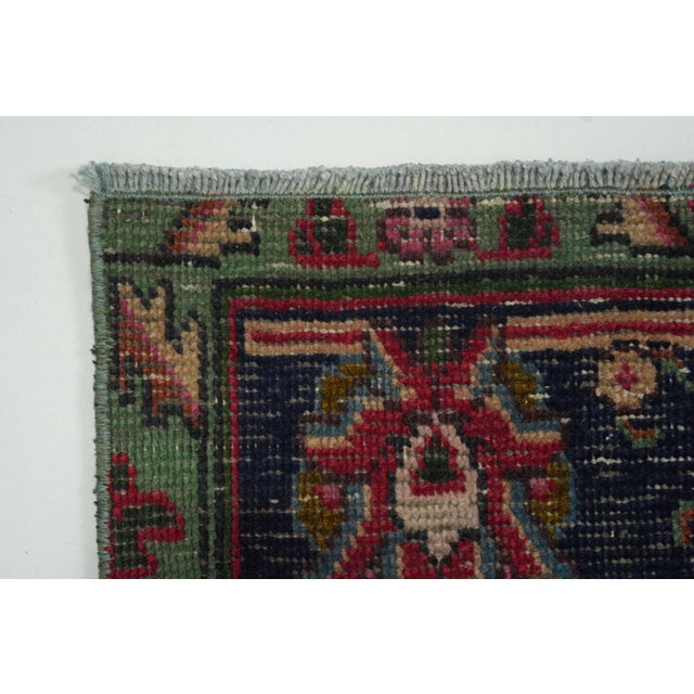1970s Vintage Persian Handmade Wool 9x13 Red Area Rug For Sale - Image 9 of 11