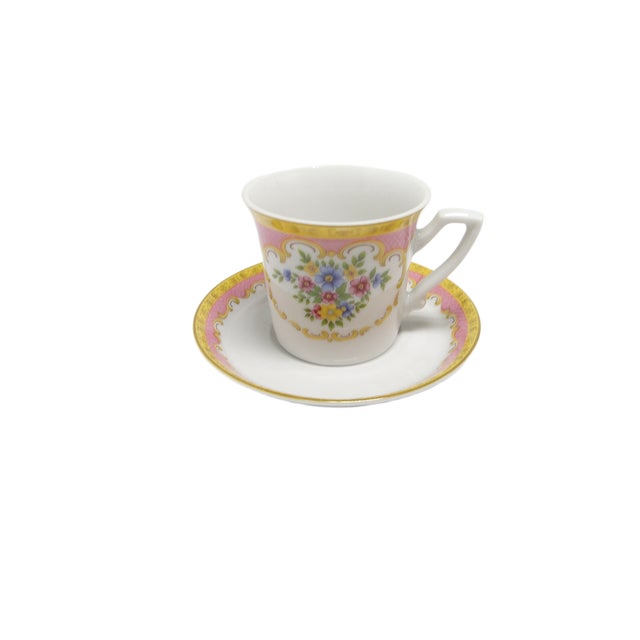 Art Nouveau Cup & Saucer, Germany, 1950s, Set of 2 For Sale - Image 3 of 5