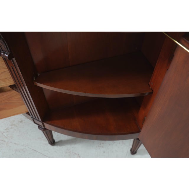1990s Karges French Louis XVI Walnut Dresser Commode Server For Sale - Image 5 of 18